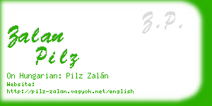 zalan pilz business card